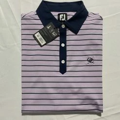 Footjoy Men's Polo - Purple/Navy