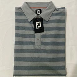 Footjoy Men's Polo - Gray/Drak Gray