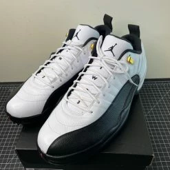 Nike Air Jordan XII 12 Low Golf Taxi White Black Gold DH4120-100 - Size 15 New