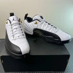 Nike Air Jordan XII 12 Low Golf Taxi White Black Gold DH4120-100 - Size 15 New 10 Nike Air Jordan XII 12 Low Golf Taxi White Black Gold DH4120-100 - Size 15 New -Cheap Footwear Store IMG202302250736252285821512564
