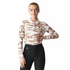 Rohnisch Ladies Sia Polo Shirt Beige - Earth Camo -Cheap Footwear Store P 110752ROHNISCHSHIRTBEIGEEARTHCAMO311LADIES L