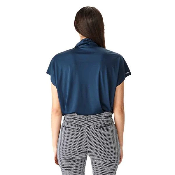 Rohnisch Ladies Corinne Loose Polo Shirt Navy 5 Rohnisch Ladies Corinne Loose Polo Shirt Navy - Image 3