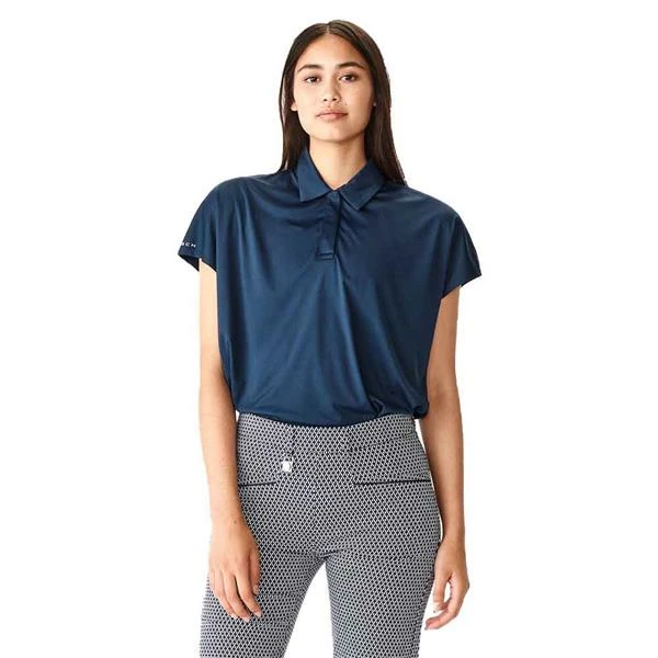 Rohnisch Ladies Corinne Loose Polo Shirt Navy 4 Rohnisch Ladies Corinne Loose Polo Shirt Navy - Image 2