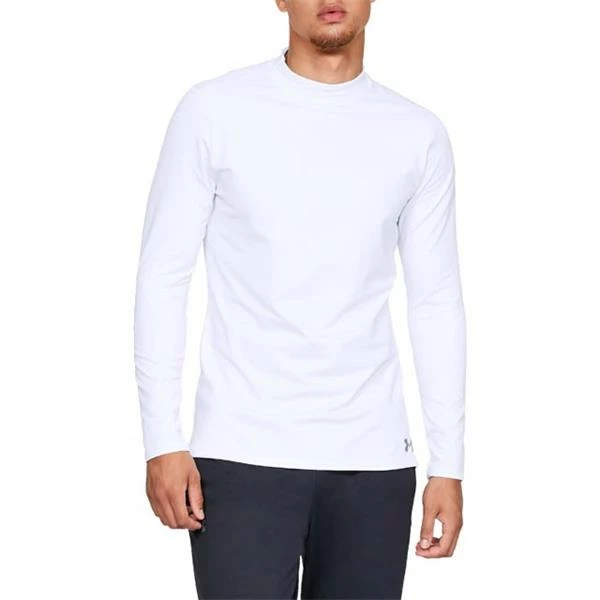 Under Armour Gents ColdGear Armour Fitted Mock White (100) 6 Under Armour Gents ColdGear Armour Fitted Mock White (100) - Image 4