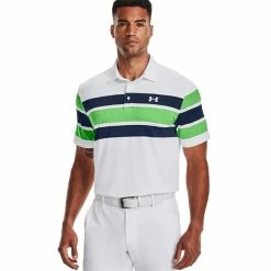 Under Armour Gents Playoff 2.0 Polo Shirt White - Academy (138) -Cheap Footwear Store P 1327037BUNDERARMOURSHIRTWHITEACADEMY138GENTS 2 L
