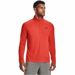 Under Armour Gents Tech 2.0 ½ Zip Long Sleeve Top Phoenix Fire (296) -Cheap Footwear Store P 1328495UAGENTSTECH2HALFZIPTOPPHOENIX296 2 L