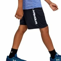 Under Armour Junior - Boys Prototype Wordmark Shorts Black (001) -Cheap Footwear Store P 1333604UNDERARMOURSHORTSBLACK001BOYS 5 L