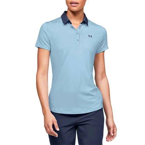 Under Armour Ladies Zinger Polo Shirt Blue (494) 5 Under Armour Ladies Zinger Polo Shirt Blue (494) - Image 3