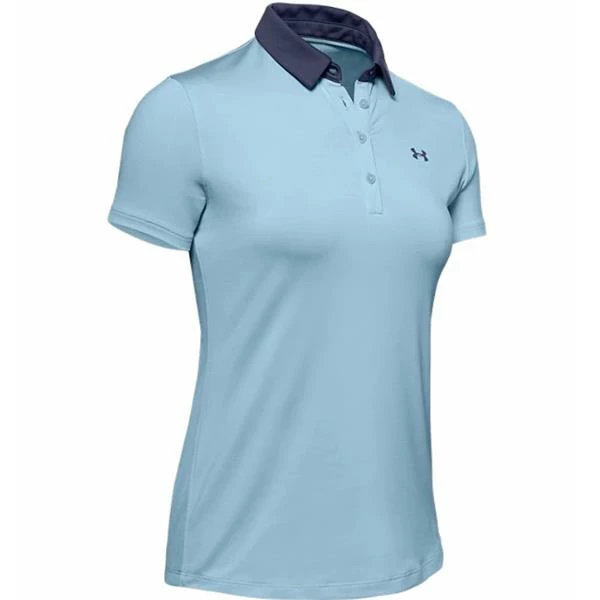 Under Armour Ladies Zinger Polo Shirt Blue (494) 3 Under Armour Ladies Zinger Polo Shirt Blue (494)