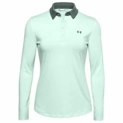 Under Armour Ladies Zinger Long Sleeve Polo Shirt Blue (403)
