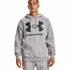 Under Armour Gents Rival Fleece Hoodie Grey (011) -Cheap Footwear Store P 1357093UAGENTSRIVALFLEECEHOODIEGREY011 2 L