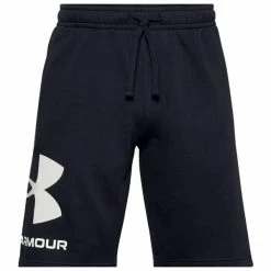 Under Armour Gents Rival Fleece Big Logo Shorts Black (001)