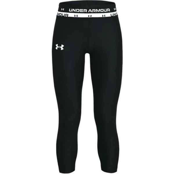 Under Armour Girls HeatGear Crops Youths Black (001) 3 Under Armour Girls HeatGear Crops Youths Black (001)