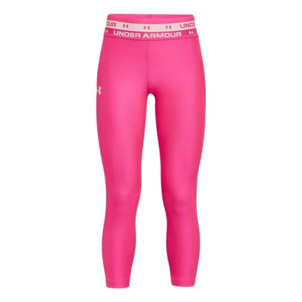 Under Armour Girls HeatGear Crops Youths Pink (695) 3 Under Armour Girls HeatGear Crops Youths Pink (695)