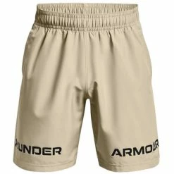 Under Armour Gents Woven Graphic Shorts Khaki Grey (037)