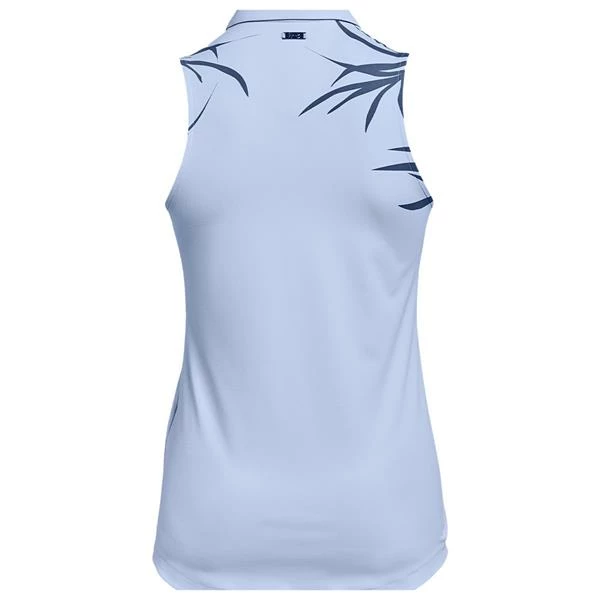 Under Armour Ladies Iso-Chill Sleeveless Polo Shirt Blue (438) 4 Under Armour Ladies Iso-Chill Sleeveless Polo Shirt Blue (438) - Image 2