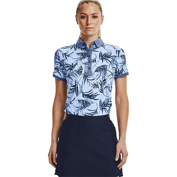Under Armour Ladies Zinger Novelty Polo Shirt Blue (438) 5 Under Armour Ladies Zinger Novelty Polo Shirt Blue (438) - Image 3