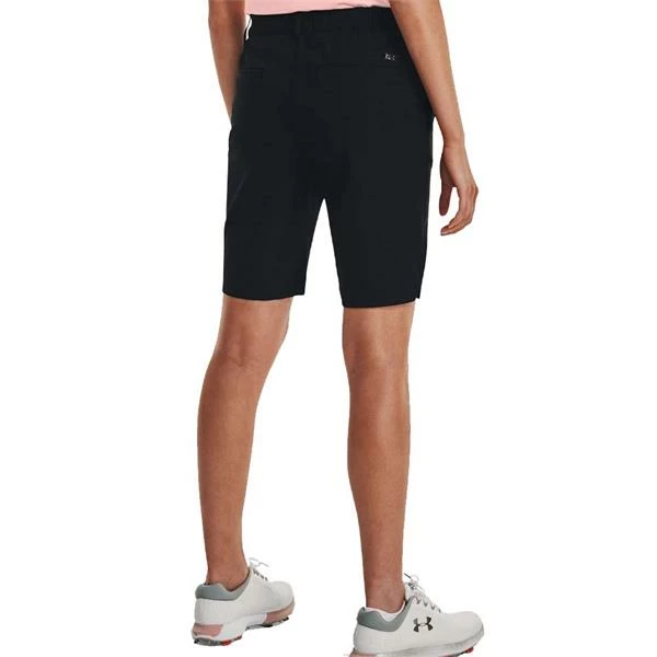 Under Armour Ladies Links Shorts Black - Metallic Silver (001) 6 Under Armour Ladies Links Shorts Black - Metallic Silver (001) - Image 4