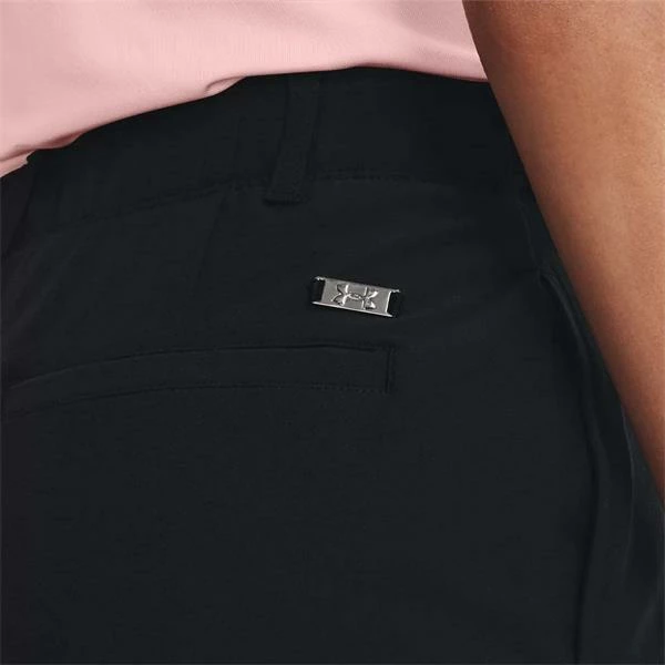 Under Armour Ladies Links Shorts Black - Metallic Silver (001) 8 Under Armour Ladies Links Shorts Black - Metallic Silver (001) - Image 6