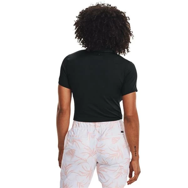 Under Armour Ladies Zinger Polo Shirt Black (001) 6 Under Armour Ladies Zinger Polo Shirt Black (001) - Image 4
