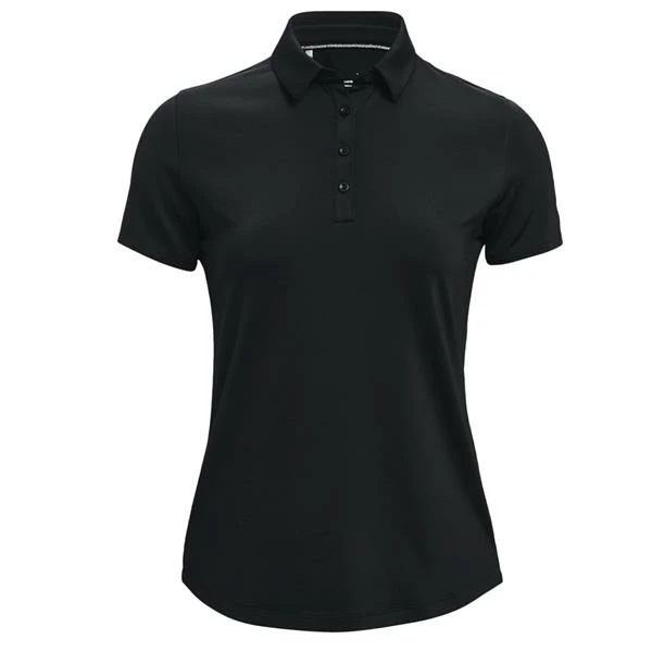 Under Armour Ladies Zinger Polo Shirt Black (001) 3 Under Armour Ladies Zinger Polo Shirt Black (001)