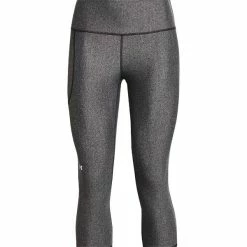 Under Armour Ladies HeatGear® Armour No-Slip Waistband Capri Charcoal (019)