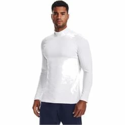 Under Armour Gents ColdGear® Armour Fitted Mock White (100) -Cheap Footwear Store P 1366066UAGENTSCGARMOURFITTEDMOCKWHITE100 2 L