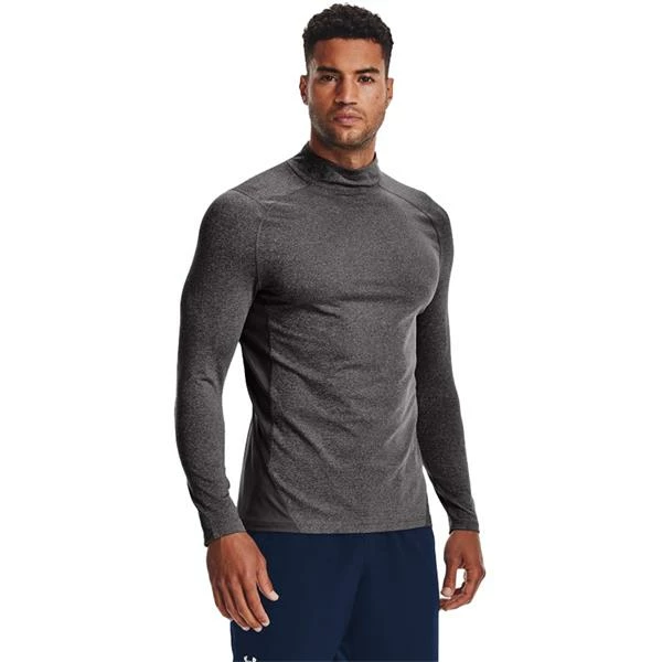 Under Armour Gents ColdGear® Armour Fitted Mock Charcoal Light Heather - Black (020) 5 Under Armour Gents ColdGear® Armour Fitted Mock Charcoal Light Heather - Black (020) - Image 3