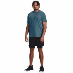 Under Armour Gents RUSH™ Energy Top Static Blue (414) -Cheap Footwear Store P 1366138UNDERARMOURTOPSTATICBLUE414GENTS 4 L