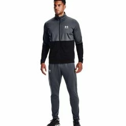 Under Armour Gents Pique Track Pants Grey (012) -Cheap Footwear Store P 1366203UNDERARMOURPANTSGREY012GENTS 4 L