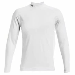 Under Armour Gents ColdGear® Infrared Long Sleeve Mock White (100)