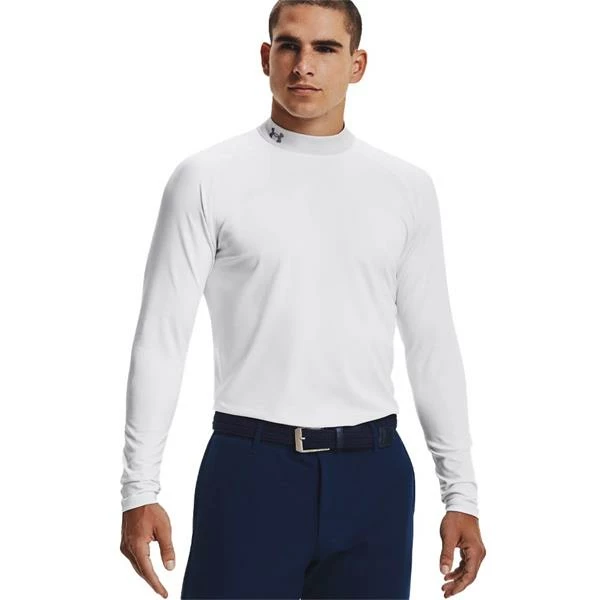 Under Armour Gents ColdGear® Infrared Long Sleeve Mock White (100) 5 Under Armour Gents ColdGear® Infrared Long Sleeve Mock White (100) - Image 3