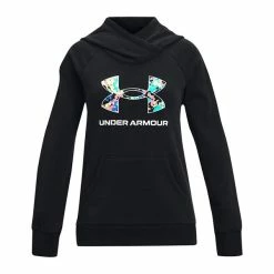 Under Armour Junior Rival Core Logo Hoodie Black (001)