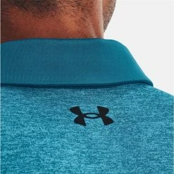 Under Armour Gents Playoff 2.0 Heather Polo Shirt Blue (899) -Cheap Footwear Store P 1367864UAGENTSPO2POLOBLUE899 4 L
