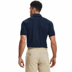 Under Armour Gents Tee To Green Polo Shirt Navy (408) -Cheap Footwear Store P 1368122UNDERARMOURSHIRTNAVY408GENTS 3 L