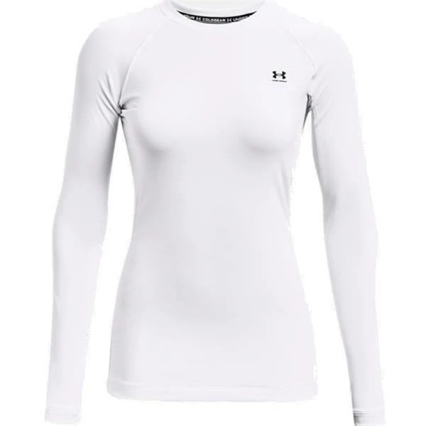 Under Armour Ladies Authentics Crew Top White (100) 3 Under Armour Ladies Authentics Crew Top White (100)