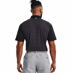 Under Armour Gents Iso-Chill Mix Stripe Polo Shirt Black (001) -Cheap Footwear Store P 1370092UNDERARMOURSHIRTBLACK001GENTS 3 L