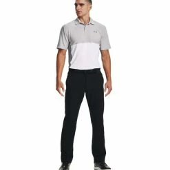 Under Armour Gents Performance Blocked Polo Shirt Halo Grey (014) -Cheap Footwear Store P 1370109UNDERARMOURSHIRTHALOGREY014GENTS 4 L