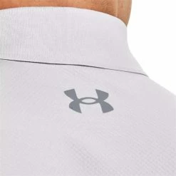 Under Armour Gents Performance Blocked Polo Shirt Halo Grey (014) -Cheap Footwear Store P 1370109UNDERARMOURSHIRTHALOGREY014GENTS 5 L