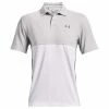 Under Armour Gents Performance Blocked Polo Shirt Halo Grey (014) -Cheap Footwear Store P 1370109UNDERARMOURSHIRTHALOGREY014GENTS L
