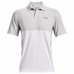 Under Armour Gents Performance Blocked Polo Shirt Halo Grey (014)