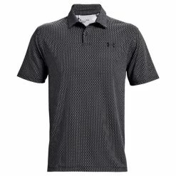 Under Armour Gents T2G Printed Polo Shirt Black (001)