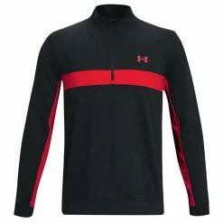 Under Armour Gents Storm Midlayer ½ Zip Top Black - Radio Red (003)