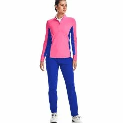 Under Armour Ladies Storm Midlayer ½ Zip Pink Punk - Versa Blue (640) -Cheap Footwear Store P 1370140UNDERARMOURMIDLAYERPINKPUNK640LADIES 3 L