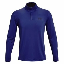 Under Armour Gents Playoff ¼ Zip Top Bauhaus Blue - Black (456)