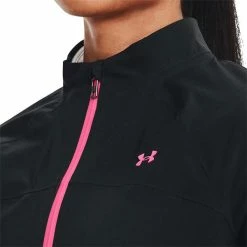 Under Armour Ladies Stormproof Jacket 2.0 Black - Pink Punk (001) -Cheap Footwear Store P 1371590UNDERARMOURJACKETBLACKPINK001LADIES 5 L