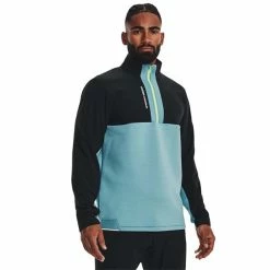 Under Armour Gents Storm Daytona ½ Zip Top Black - Still Water (002) -Cheap Footwear Store P 1373409UNDERARMOURTOPBLACK002GENTS 2 L