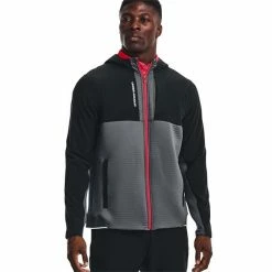 Under Armour Gents Storm Daytona Zip Top Pitch Grey - Black (012) -Cheap Footwear Store P 1373412UNDERARMOURTOPGREYBLACK012GENTS 2 L