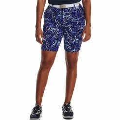 Under Armour Ladies Links Printed Shorts Sonar Blue - Baja Blue (468) -Cheap Footwear Store P 1377340UNDERARMOURSHORTSSONARBLUE468LADIES 2 L