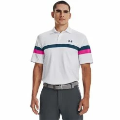 Under Armour Gents Tee To Green Color Block Polo Shirt White (100) -Cheap Footwear Store P 1377379UNDERARMOURSHIRTWHITE100GENTS 2 L